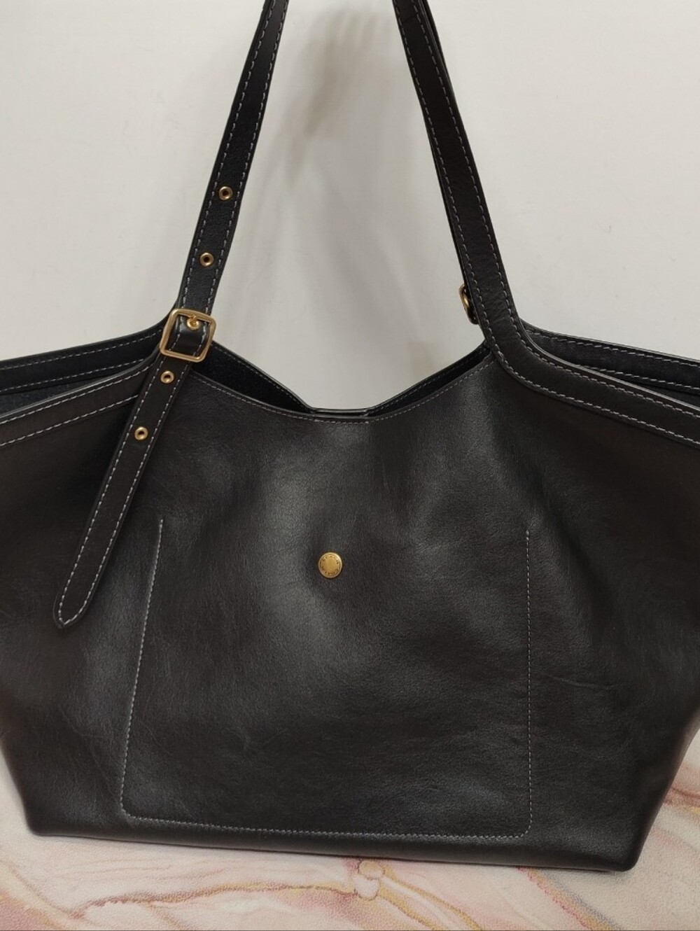 Coach CAM00 Gramercy Tote Bag Black EUC - Picture 3 of 14